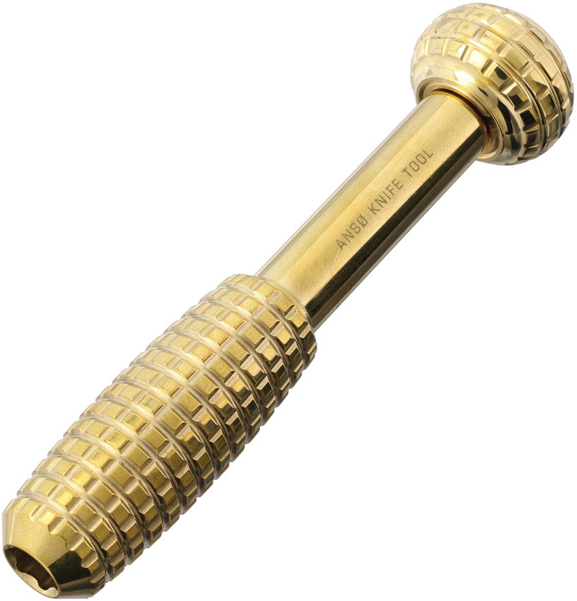 Anso Knife Tool Polished Brass AC300409