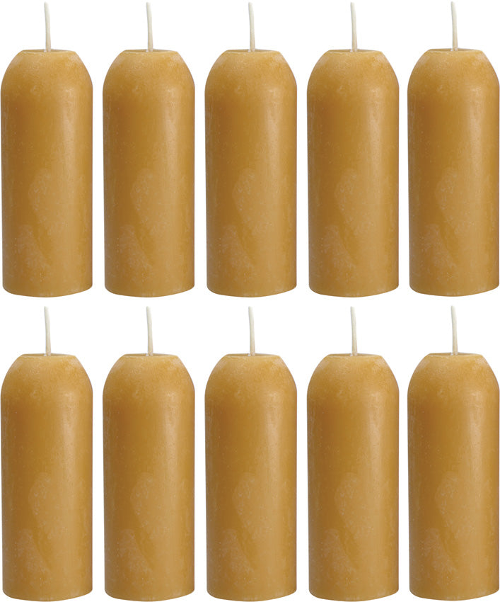 12 Hour Beeswax Candles 10pc L-CAN-B-10PK
