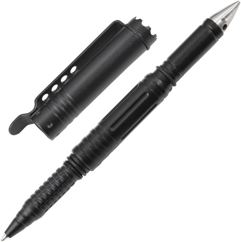 Tactical Pen With Crown Bezel UZI-TACPEN20-BK