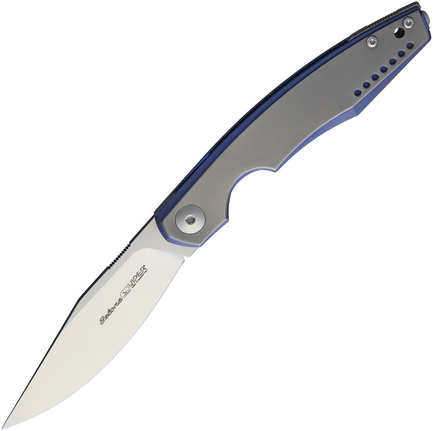 Belone Linerlock Titanium Blue