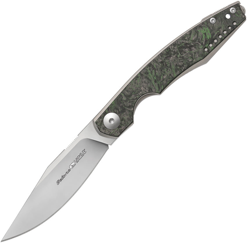 Belone Linerlock Green CF V5970TIFCV