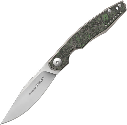 Belone Linerlock Green CF V5970TIFCV