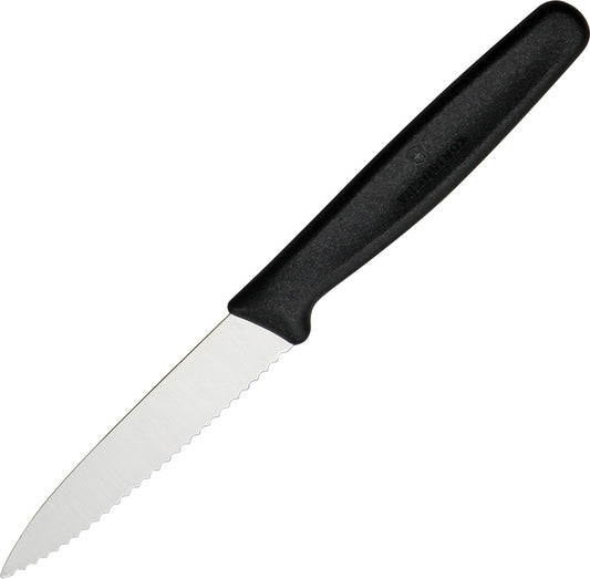 Paring Knife Serrated Black 6.7633