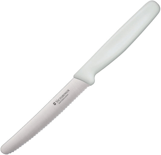 Steak Knife Serrated White 6.7837