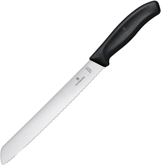 Bread Knife 8.25in Black 6.8633.21-X2
