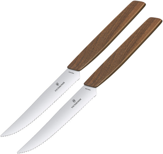 Steak Knife Set 2pc Walnut 6.9000.12WG