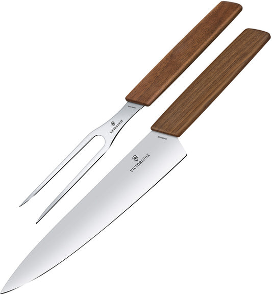 Carving Set 2pc Walnut 6.9091.2