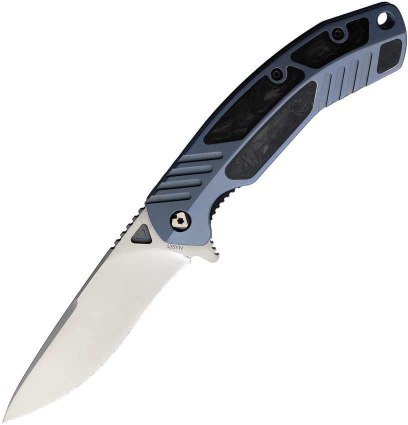 Tectonic Linerlock CF Blue V16TICFPBL