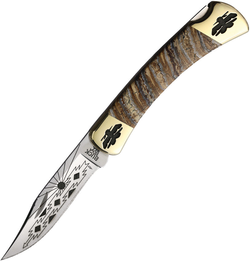 Custom Buck 110 Lockback YH432 MAMMOTH T-BIRD