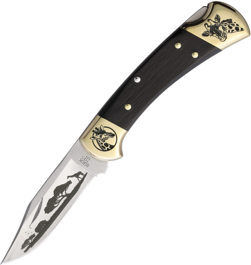 Custom Buck 112 Lockback Giraf CUSTOM BUCK 112 GIRAFFE