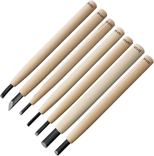 Woodcarving Knife 7pcs Set AT091(YOSHIHARU 10000700)