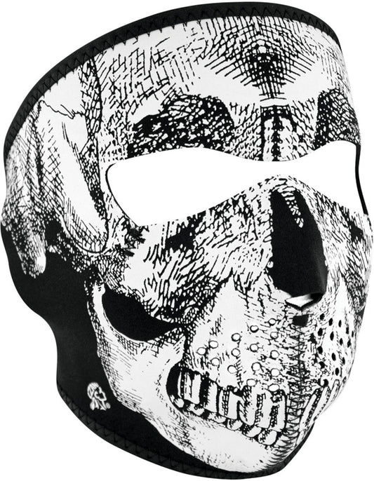 Full Face Mask BW Skull WNFM002