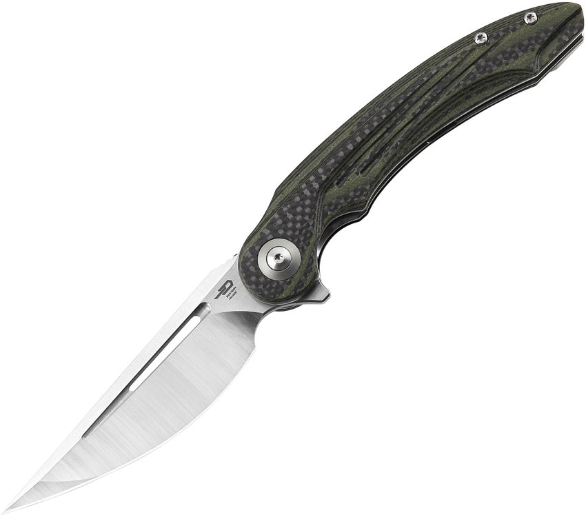 Irida Linerlock CF/G10 Green BG25F