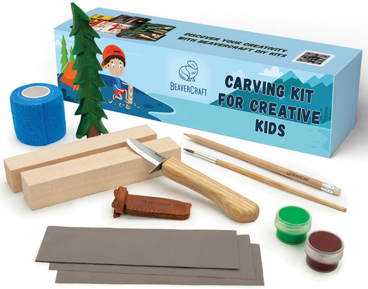 Spruce Tree Carving Kit DIY08
