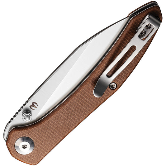 Hadros Linerlock Micarta Brn C20004-2