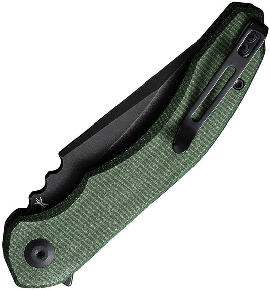 Bluetick Linerlock Green Mic C23050-3