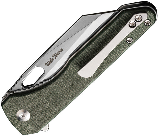 Nugz Linerlock Grn Micarta C23060-2