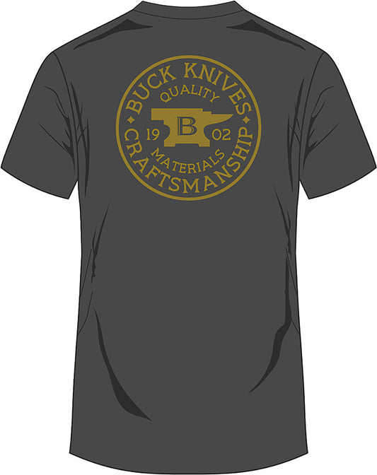Coin Badge T-Shirt Gray 2XL 14280