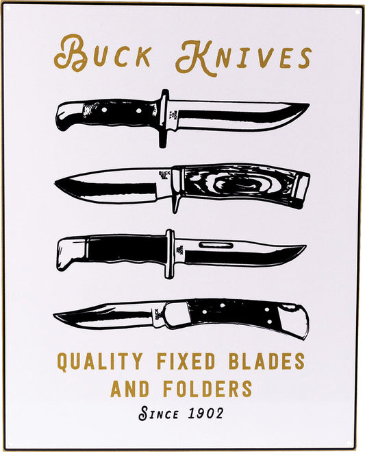 Quality Blades Tin Tacker Sign