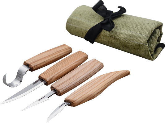 4 Knife Set with Tool Roll S09