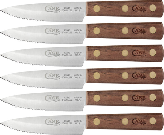 Steak Knife Set Walnut