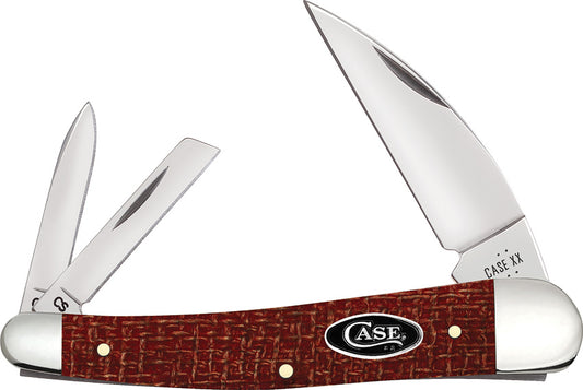 Seahorse Whittler Red Burlap
