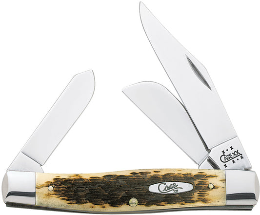 Jumbo Stockman Amber Bone