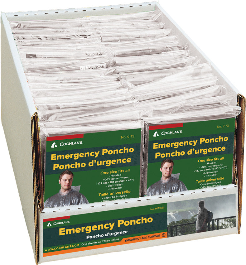 Emergency Poncho Display 9173DB