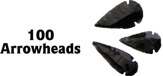 Black Obsidian Arrowhead Asst 3089002 (BAG 100)