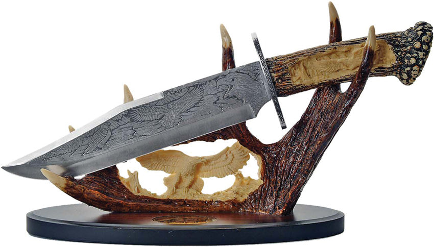 Bowie Knife w Display Eagle