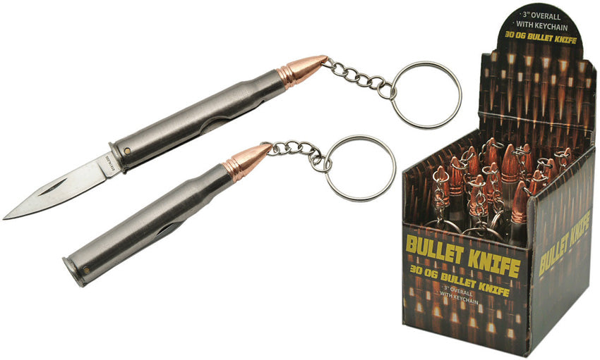 Bullet Keychain Knife 12pc 211345