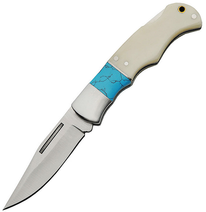 Lockback White Bone 211449-BO