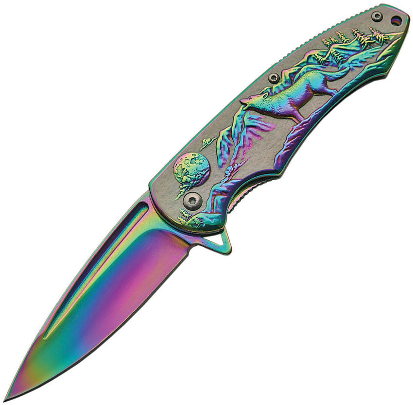 Wolf Framelock A/O Rainbow