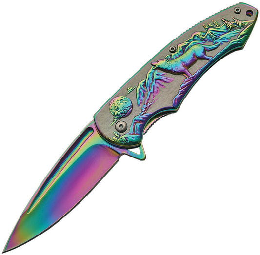 Wolf Framelock A/O Rainbow 300403-RB