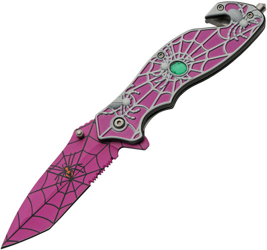 Spider Web Linerlock A/O Purp