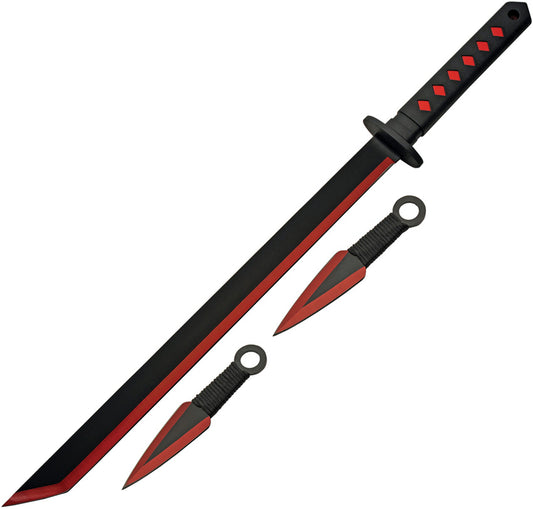 Ninja Sword Thrower Set Red