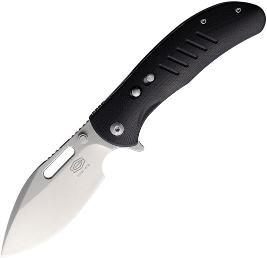 Zulu Button Lock Black Satin